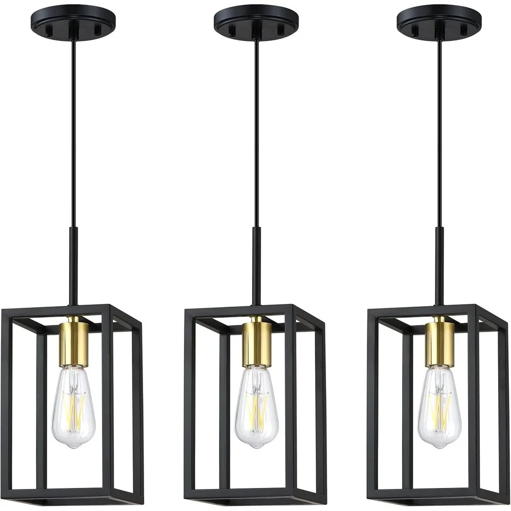 3 Pack 1 Light Hanging Rustic Farmhouse 5.7